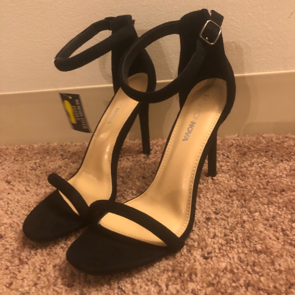 Fashion Nova black high heels
